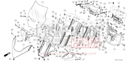 UPPER COWL/WINDSCREEN NT1100AR de 2024
